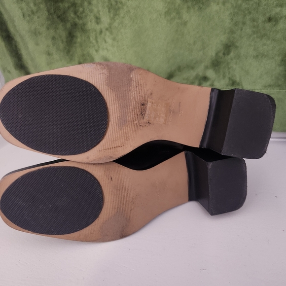 & Other Stories Black Leather Sock Heeled Ankle Boots - Picture 11 of 11